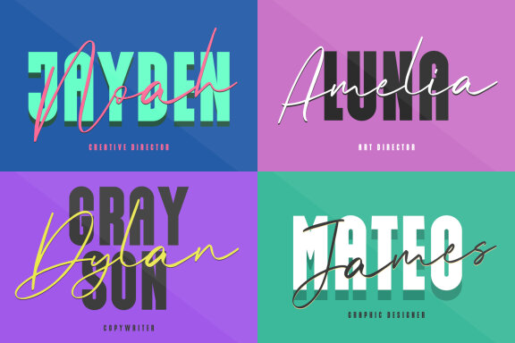Sansuy Font Duo Script Sans Typeface