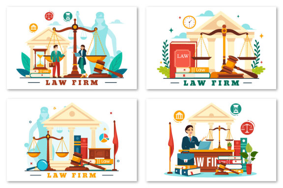 12 Law Firm Services Illustration