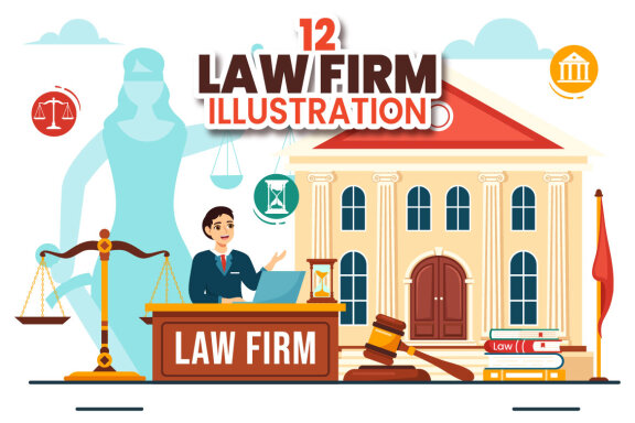 12 Law Firm Services Illustration