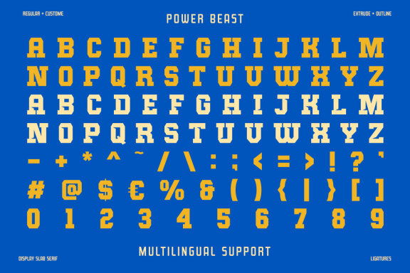 Power Beast Display Font