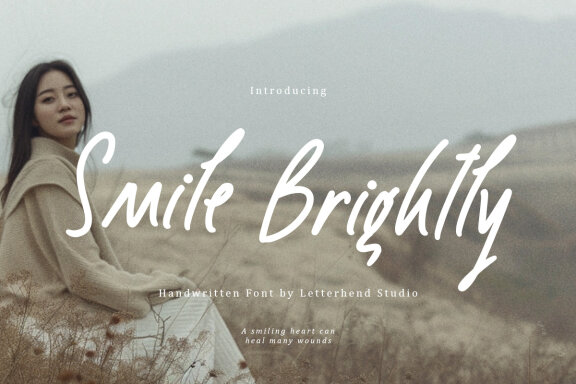 Smile Brightly Handwritten 