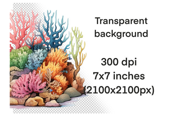 Coral Reef PNG Bundle