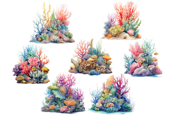 Coral Reef PNG Bundle