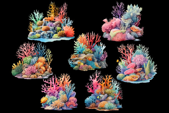 Coral Reef PNG Bundle