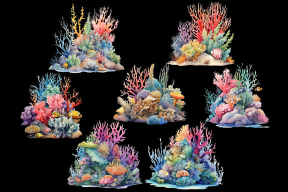 Coral Reef PNG Bundle