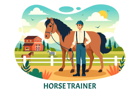 10 Horse Trainer Illustration