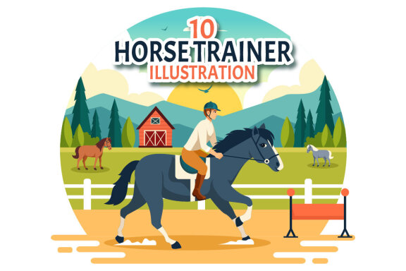 10 Horse Trainer Illustration