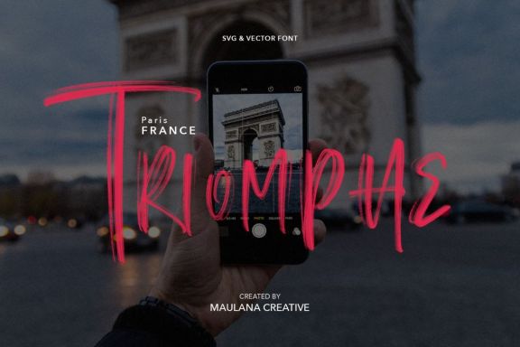 Angelic SVG Brush Font