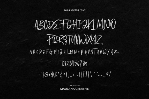 Angelic SVG Brush Font