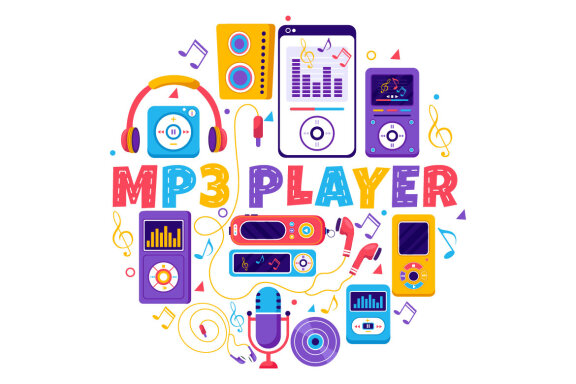 10 MP3 Player Illustration