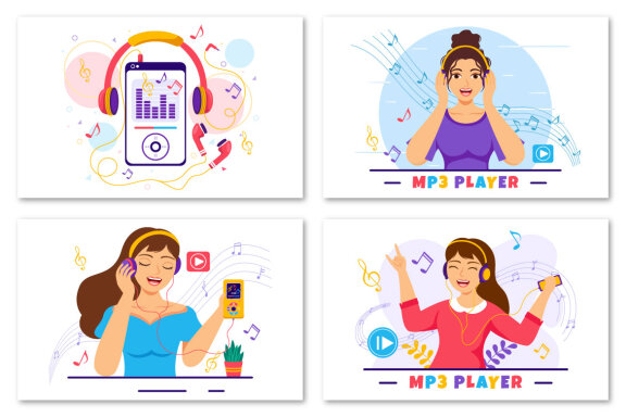 10 MP3 Player Illustration