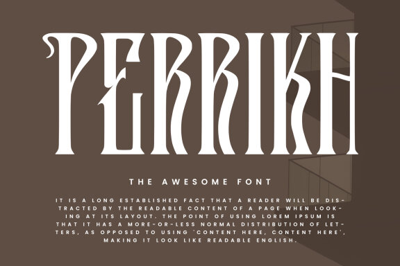 Rose Alone Serif Condensed Display Typeface