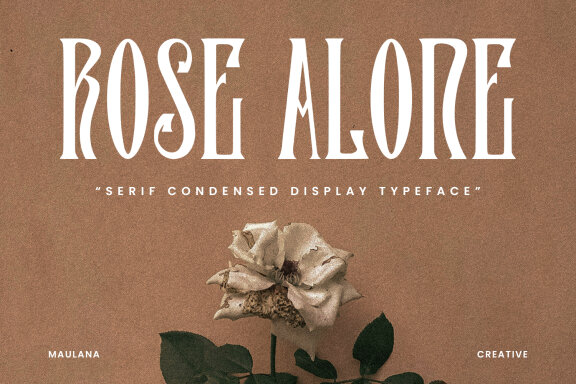 Rose Alone Serif Condensed Display Typeface