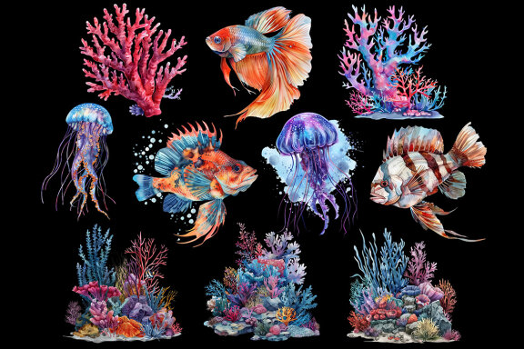 Underwater PNG Bundle