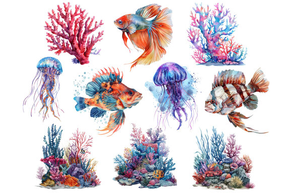 Underwater PNG Bundle