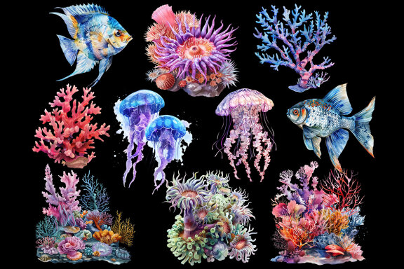 Underwater PNG Bundle