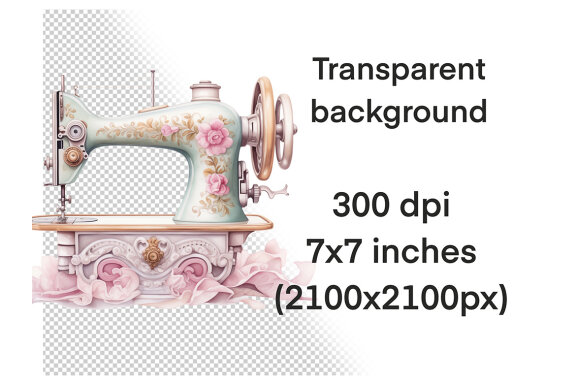 Sewing Machine PNG Bundle