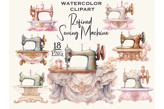 Sewing Machine PNG Bundle