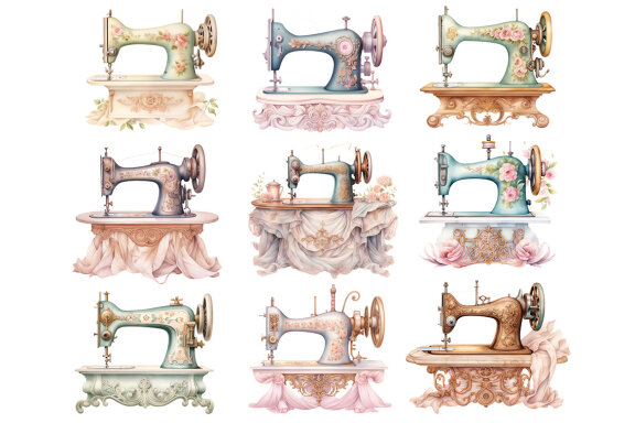 Sewing Machine PNG Bundle