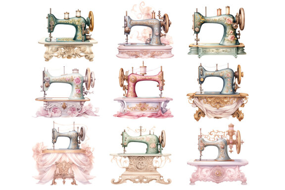 Sewing Machine PNG Bundle