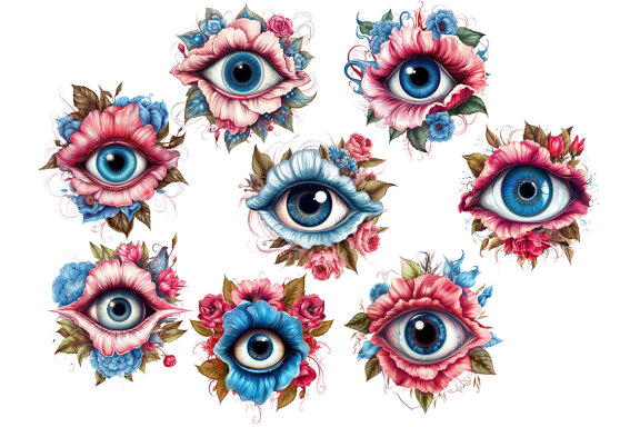 Staring flower clipart