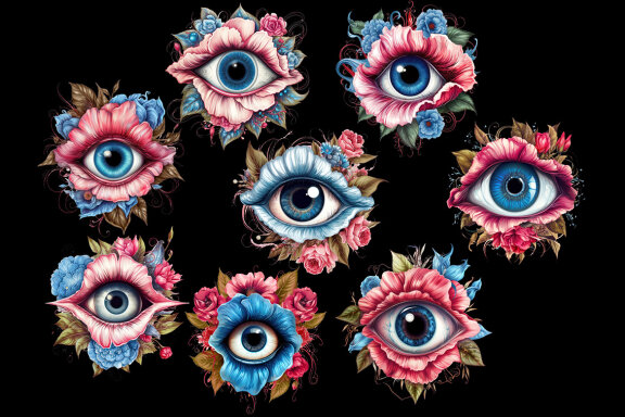 Staring flower clipart