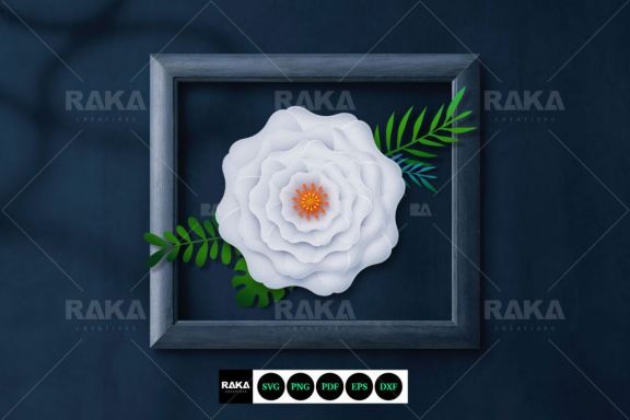 20 Paper Flower SVG | Paper Flower Template | Large Paper