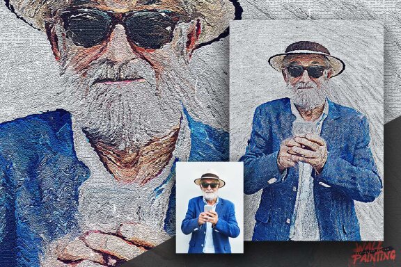 Wall Painting Photoshop Action