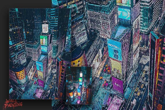 Wall Painting Photoshop Action
