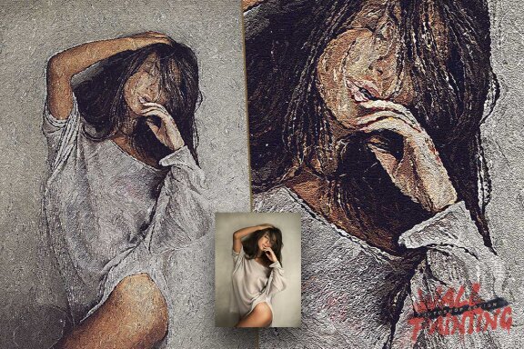 Wall Painting Photoshop Action