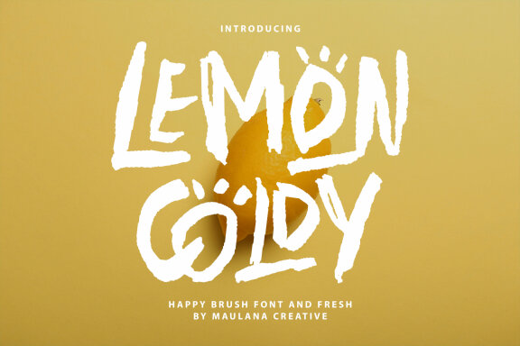 Lemon Coldy Brush Font