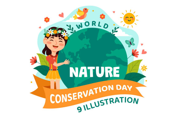 9 World Nature Conservation Day Illustration
