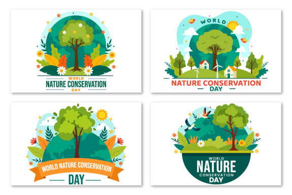 9 World Nature Conservation Day Illustration
