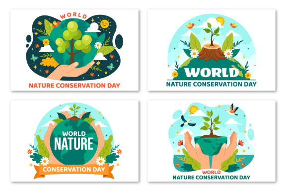 9 World Nature Conservation Day Illustration