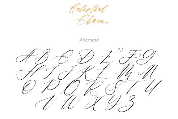 Celestial Charm Script Font