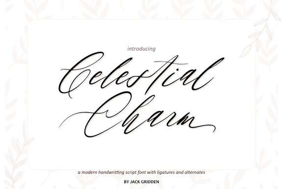 Celestial Charm Script Font