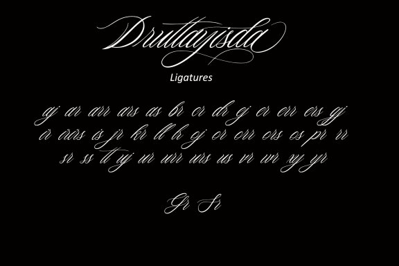 Druttayisda Script Font