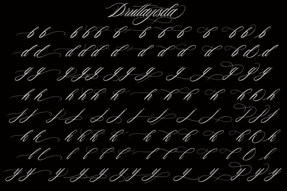 Druttayisda Script Font