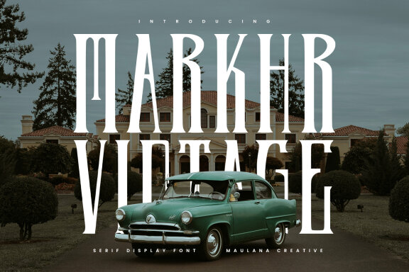 Markhr Serif Vintage Display Font