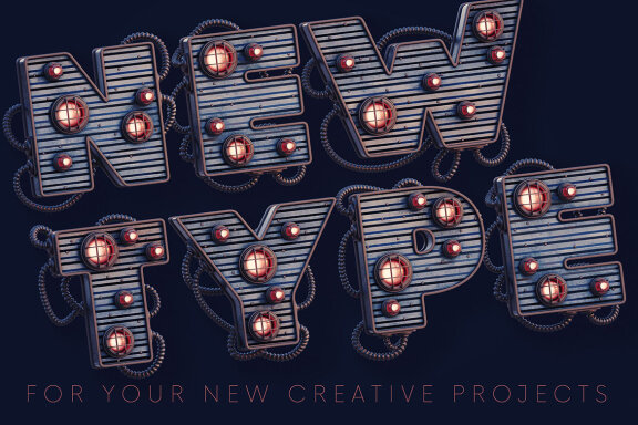 Steampunk Lights - 3D Lettering