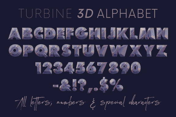 Turbine - 3D Lettering