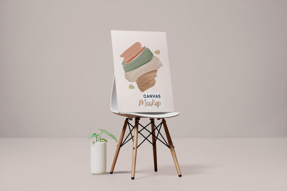 Easel Canvas Mockup