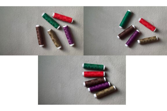 15 photos of sewing threads