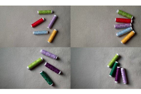 15 photos of sewing threads