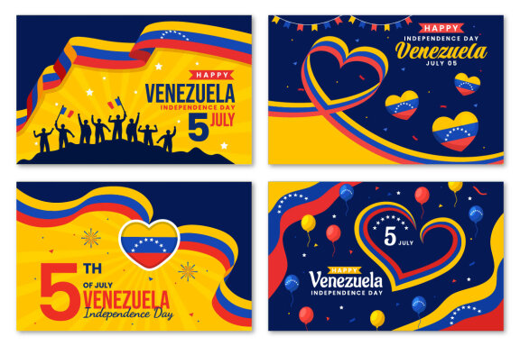 13 Venezuela Independence Day Illustration