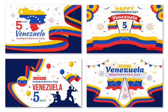 13 Venezuela Independence Day Illustration