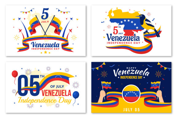 13 Venezuela Independence Day Illustration