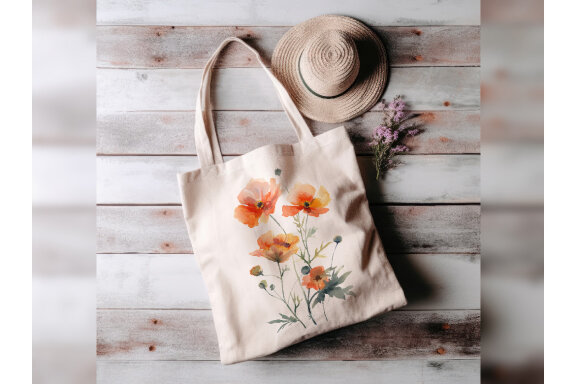 Watercolor Wild Flowers Clipart volume I