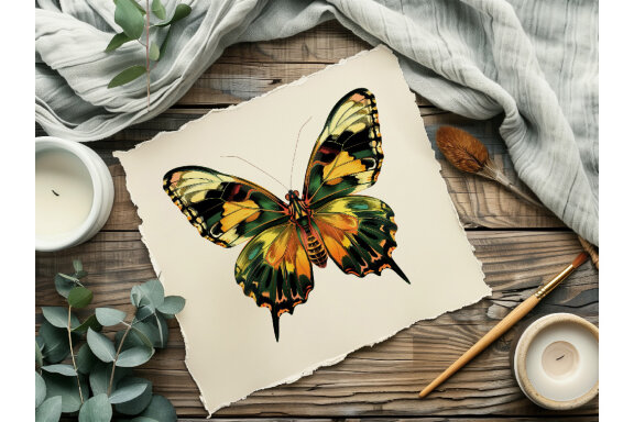 Watercolor Butterfly PNG Bundle