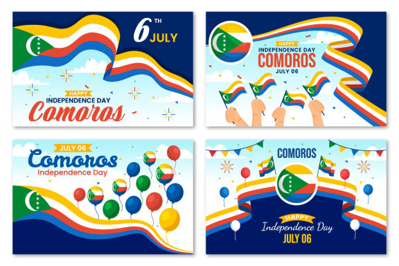 12 Comoros Independence Day Illustration